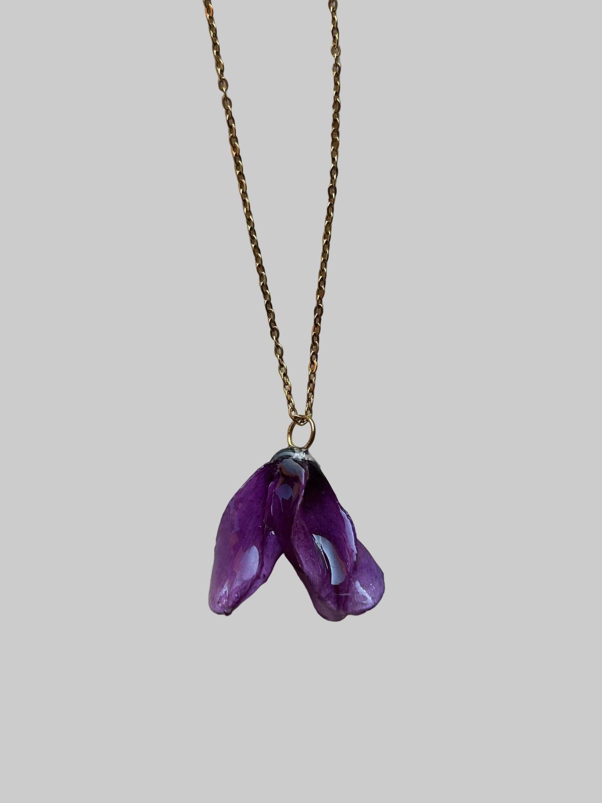 Collana fiori - ciclamino viola