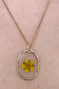 Collana fioriture trasparente - cinquefoglia
