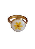 Anello piccole fioriture - ranuncolo giallo