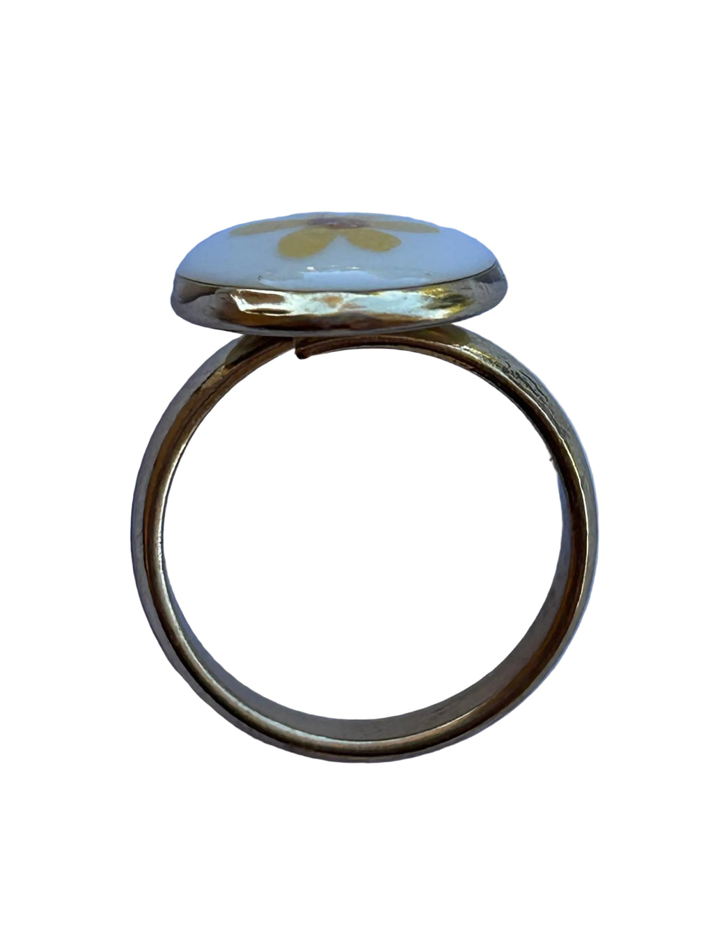 Anello piccole fioriture - ranuncolo giallo