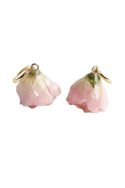 Orecchini fiori - roselline rosa