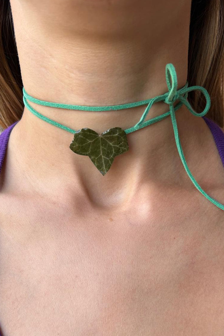 Collana fiori - foglia di edera