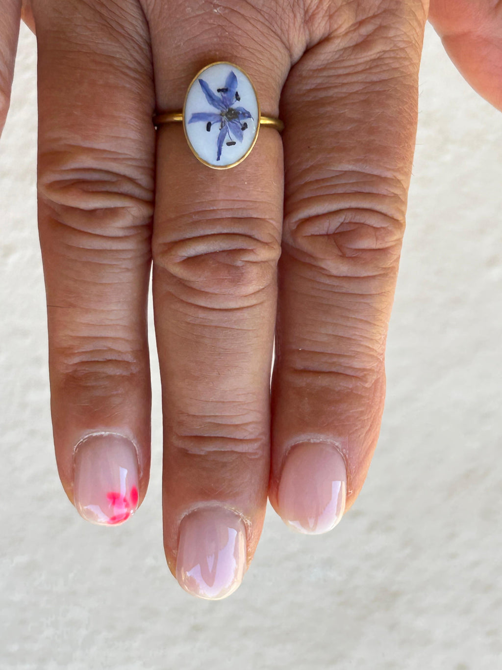 Anello piccole fioriture - fiore di scilla silvestre