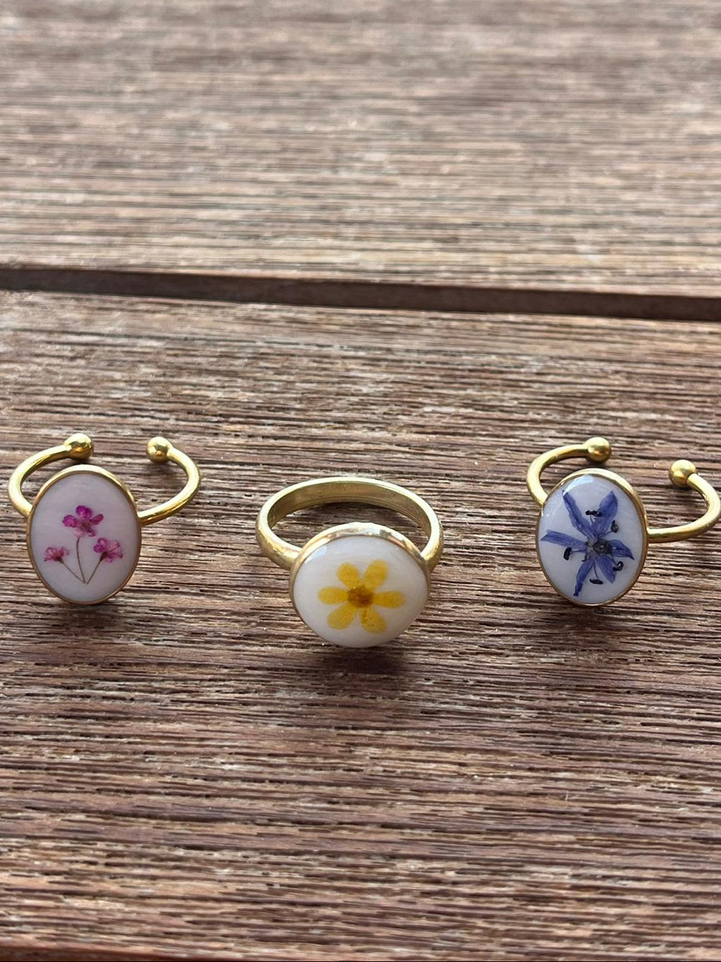 Anello piccole fioriture - fiore di scilla silvestre