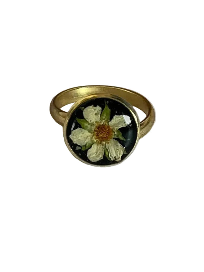 Anello piccole fioriture - fiore di fragola